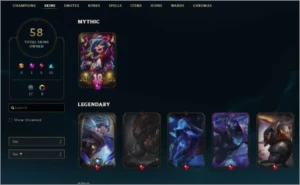 CONTA LOL GOLD 4 75 CAMPEÕES 58 SKINS - League of Legends