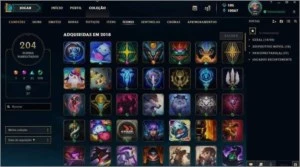 Conta league of legends Plat 2, Todos campeões 202 Skins! LOL