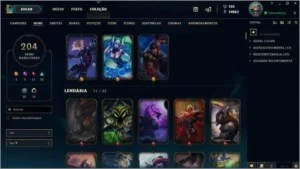 Conta league of legends Plat 2, Todos campeões 202 Skins! LOL