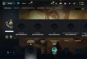 Conta Unranked com TODOS os champs e 222 Skins + 5 Vitoriosa - League of Legends LOL