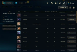 Conta Platina 2 com 25 Champs e 1 Skin - League of Legends LOL