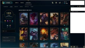 Conta de LoL   Platina III  183 Skins - League of Legends