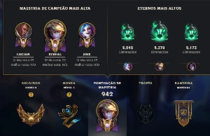 Ouro 2 com TODOS os Champs e 402 Skins - League of Legends LOL