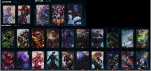 Plat 4. S9 - D4 - Todos Champ. 240 skin. 40 sentinela - League of Legends LOL