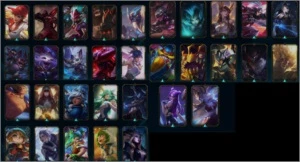 Plat 4. S9 - D4 - Todos Champ. 240 skin. 40 sentinela - League of Legends LOL