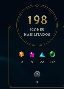 Plat 4. S9 - D4 - Todos Champ. 240 skin. 40 sentinela - League of Legends LOL