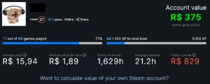 Conta Steam 18 anos nível 27 Full Acesso com 66 jogos