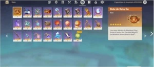 AR58 2192 Gemas, 13 armas 5★, 16 Personagems 5★. - Genshin Impact