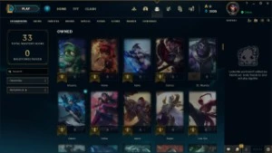 League of Legends conta lvl 22 upada manualmente LOL