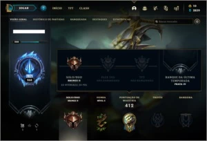 Conta bronze 2 afundada com 48 skins e 122 champs - League of Legends LOL