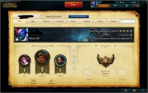 Conta League of Legends Bronze1 icone raro LOL