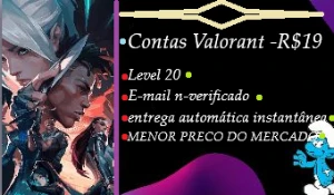 -Promocao-Contas Smurf Valorant Apenas R$27 Lv20/Full Acesso