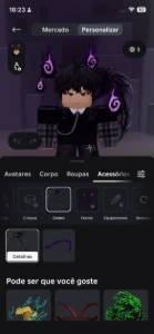 conta de Roblox com skins e itens raros no blox fruits