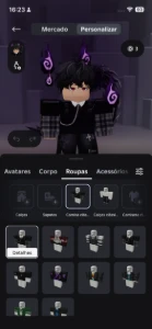conta de Roblox com skins e itens raros no blox fruits