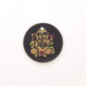 Mandala Indiana Preta - Artesanato e Personalizados