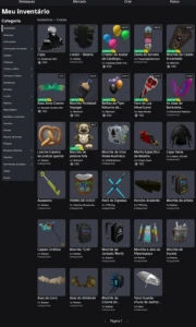 Conta lotada de itens e Gamepass - Roblox