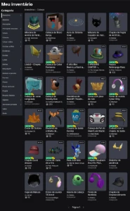 Conta lotada de itens e Gamepass - Roblox