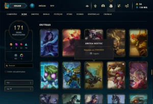 Conta Lol com +200 SKINS e +130k de essência azul - League of Legends