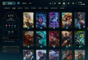 Conta Lol com +200 SKINS e +130k de essência azul - League of Legends