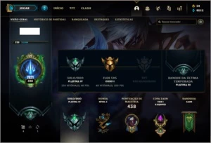 Conta platina 4 com 155 skins e 117 champs (MAIN JG) - League of Legends LOL