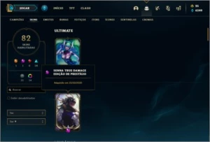 Conta prata 3 com 81 champs e 82 skins ( MAIN SUP ) - League of Legends LOL