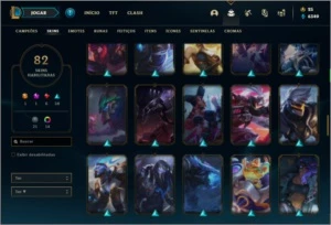 Conta prata 3 com 81 champs e 82 skins ( MAIN SUP ) - League of Legends LOL