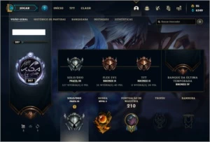 Conta prata 3 com 81 champs e 82 skins ( MAIN SUP ) - League of Legends LOL