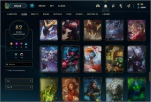 Conta prata 3 com 81 champs e 82 skins ( MAIN SUP ) - League of Legends LOL