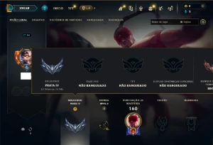 Prata 4 com 60 Champs e 18 Skins - League of Legends LOL