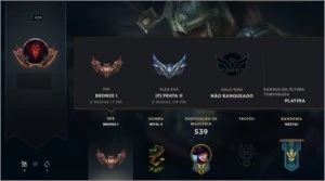 Conta de League Of Legends nível 458 LOL