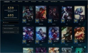 Conta de League Of Legends nível 458 LOL