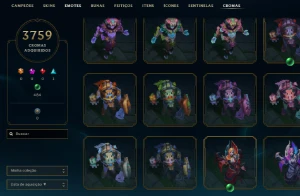 Conta de lol todas skins - League of Legends