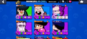 95 Brawnlers / 41 Hipercargas / Skins Stranger Things - Brawl Stars