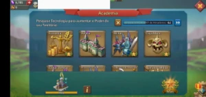 Conta Lords Mobile T4 485m de poder 8m de tropas(migra 1093)