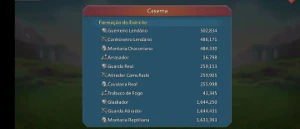 Conta Lords Mobile T4 485m de poder 8m de tropas(migra 1093)