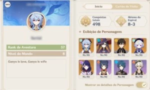 AR 55 Ganyu + Zhongli + Qiqi + Oração dos ventos perdidos - Genshin Impact