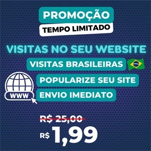 [PROMOÇÃO] Visitas Brasileiras no seu site apenas R$1,99 - Redes Sociais
