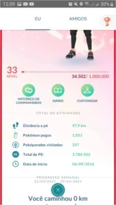 conta pokemon go level 33 slowpoke de oculos shiny +6shiny