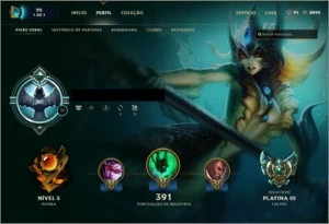 Conta League of Legends Platina 3 (todos os champs) LOL