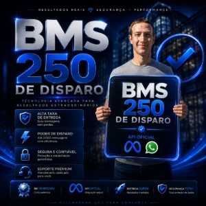 Bm 250 Disparos Full Dados - Redes Sociais