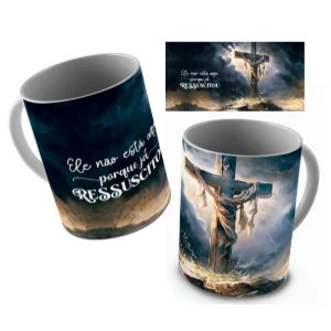 Caneca de Cerâmica Cristã - 6 Modelos - Artesanato e Personalizados