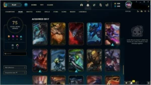 ACC LOL LVL 193 C/ VÁRIAS SKINS, ÍCONES E CAMPEÕES - League of Legends