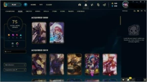 ACC LOL LVL 193 C/ VÁRIAS SKINS, ÍCONES E CAMPEÕES - League of Legends