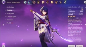 AR 56 Conta ENDGAME 8 Personagens T5 + 3 Armas T5 - Genshin Impact