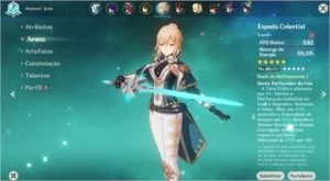 AR 56 Conta ENDGAME 8 Personagens T5 + 3 Armas T5 - Genshin Impact