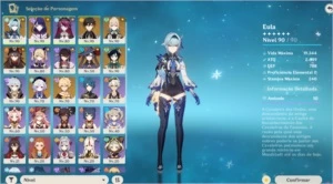 AR 56 Conta ENDGAME 8 Personagens T5 + 3 Armas T5 - Genshin Impact