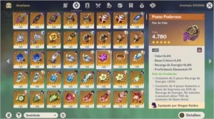 AR 56 Conta ENDGAME 8 Personagens T5 + 3 Armas T5 - Genshin Impact