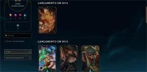 conta de league of legends com skins barata LOL