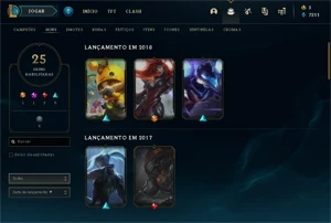 conta de league of legends com skins barata LOL
