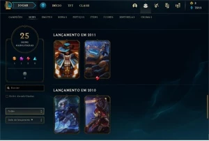 conta de league of legends com skins barata LOL
